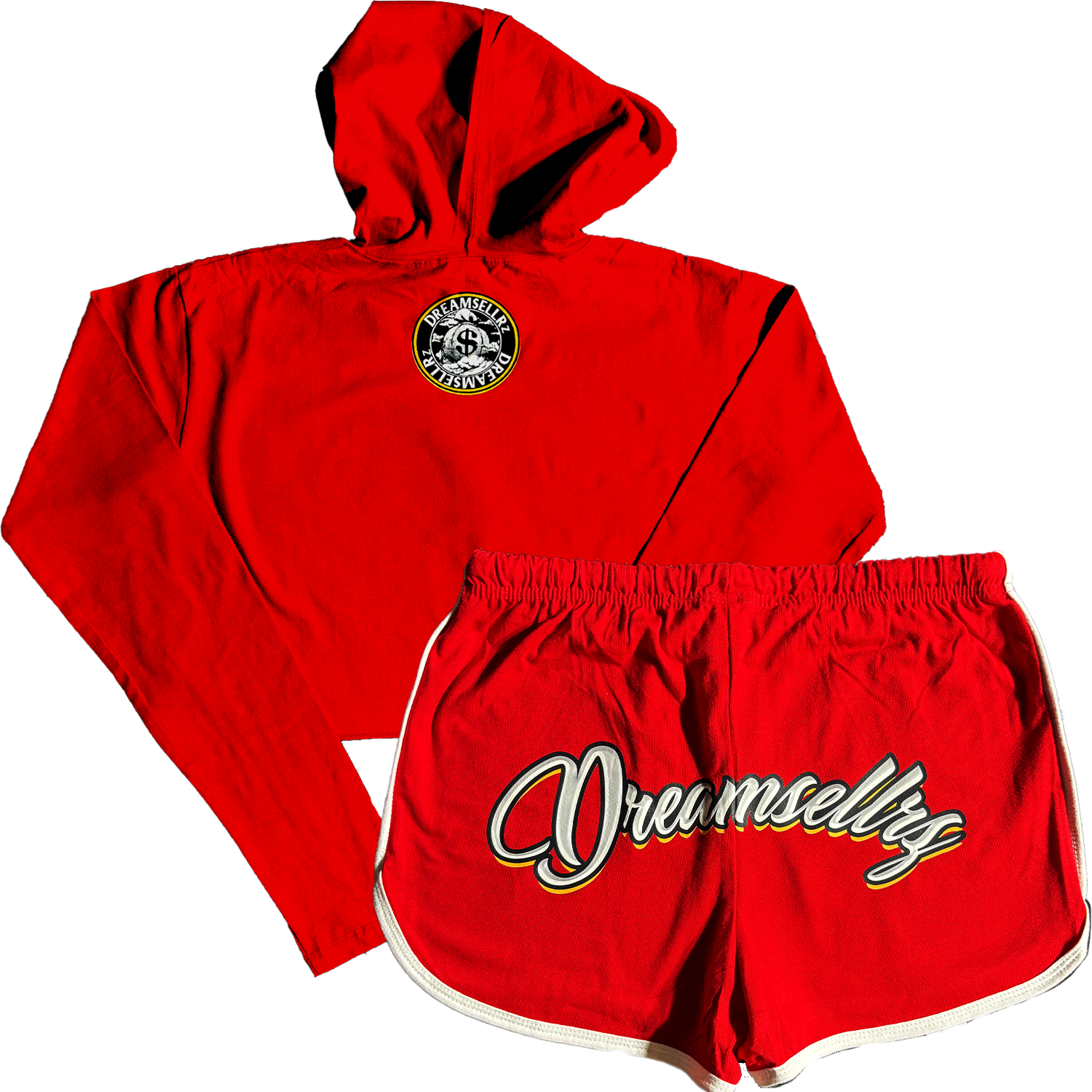 "LIVE THE DREAM." WOMENS CROP SET