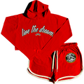 "LIVE THE DREAM." WOMENS CROP SET